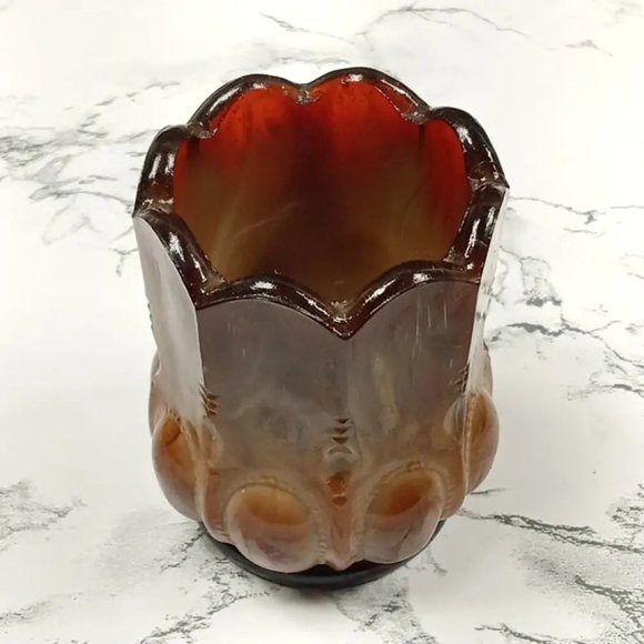 Degenhart Glass Beaded Oval Trinket Toothpick Paperweight Vintage - Picture 4 of 7